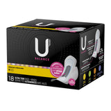 U by Kotex® Balance Feminine Pad Ultra Thin with Wings Regular Absorbency (1224718_PK) 18/PK
