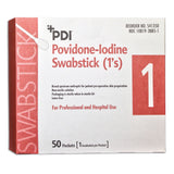 PDI® Impregnated Swabstick 10% Strength Povidone-Iodine Individual Packet NonSterile (188681_BX) 50/BX