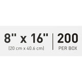 McKesson Argent™ Sure-Check® Sterilization Pouch Ethylene Oxide (EO) Gas / Steam 8 X 16 Inch Transparent / Blue Self Seal Paper / Film (527135_CS) 5/CS