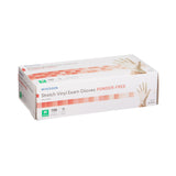 McKesson Exam Glove Medium NonSterile Stretch Vinyl Standard Cuff Length Smooth Ivory Not Rated (409743_CS) 1000/CS