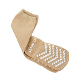 McKesson Slipper Socks Unisex Adult X-Large Single Tread Single Patient Use Tan (1038460_CS) 48/CS