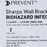 McKesson Prevent® Sharps Container Bracket Plastic Wall Mount Locking (1011864_EA) 1/EA