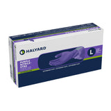 Purple Nitrile-Xtra™ Exam Glove Large NonSterile Nitrile Extended Cuff Length Textured Fingertips Purple Chemo Tested (365067_CS) 500/CS