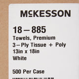 McKesson Procedure Towel 13 W X 18 L Inch White NonSterile (164755_CS) 500/CS