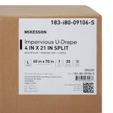 McKesson Orthopedic Drape Impervious U-Drape 60 W X 70 L Inch Sterile (1101275_PK) 1/PK