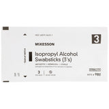 McKesson Impregnated Swabstick 70% Strength Isopropyl Alcohol Individual Packet Sterile (854754_PK) 1/PK