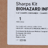 McKesson Prevent® Sharps Container Cabinet / Wall Enclosure with Glove Box Polypropylene Wall Mount Locking (855131_EA) 1/EA