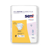 Seni® Active Classic Plus Unisex Adult Absorbent Underwear Pull On with Tear Away Seams Large Disposable Moderate Absorbency (1163842_CS) 72/CS