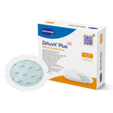 Zetuvit® Plus Silicone Border Super Absorbent Dressing Silicone Adhesive 5 X 6 Inch Oval (1235833_BX) 10/BX