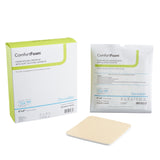 ComfortFoam™ Foam Dressing 6 X 6 Inch Without Border Film Backing Silicone Face Square Sterile (835614_BX) 10/BX