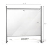 MT Displays CLEAR HYGIENE BARRIER 39.37x39.37 Inch (UHBN001010X2000) Each