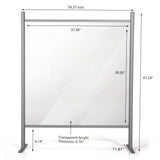 MT Displays CLEAR HYGIENE BARRIER 47.24x39.37 Inch (UHBN001210X2000) Each