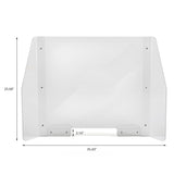 MT Displays Clear Hygienic Separator with Paper Slot 25.59x37.40 Inch (UHS1065900X2000) Each