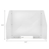 MT Displays Clear Hygienic Separator with Paper slot 29.52x43.30 Inch (UHS1075110X2000) Each