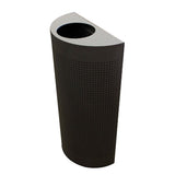 Celestial Matte Black Half Round Receptacle (4189) Each
