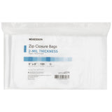 McKesson Reclosable Bag 5 X 8 Inch Polyethylene Clear Zipper Closure (1057373_CS) 40/CS