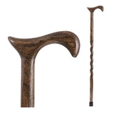Brazos™ Twisted T-Handle Cane Wood 37 Inch Height Wood Grain (1229012_EA) 1/EA