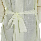 McKesson Protective Procedure Gown X-Large Yellow NonSterile AAMI Level 2 Disposable (1247994_BG) 10/BG