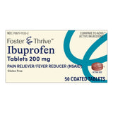 Foster & Thrive™ Pain Relief 200 mg Strength Ibuprofen Tablet 50 per Bottle (1239000_BT) 1/BT