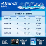 Attends® Advanced Unisex Adult Incontinence Brief X-Large Disposable Heavy Absorbency (950226_CS) 60/CS