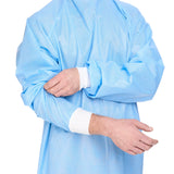 Halyard Basics Non-Reinforced Surgical Gown with Towel X-Large Blue Sterile Disposable (654135_CS) 20/CS