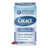 Colace® Stool Softener Capsule 60 per Bottle 100 mg Strength Docusate Sodium (277028_EA) 1/EA