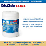 DisCide® Ultra Surface Disinfectant Cleaner Premoistened Quaternary Based Manual Pull Wipe 60 Count Canister Herbal Scent NonSterile (1159344_CN) 60/CN