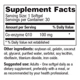 Geri-Care Dietary Supplement Coenzyme Q-10 100 mg Strength Softgel 30 per Bottle (1158246_BT) 1/BT