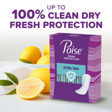 Poise® Fresh Protection™ Ultra Thin Bladder Control Pad 9.4 Inch Length Moderate Absorbency Sodium Polyacrylate Core One Size Fits Most (1160323_PK) 60/PK