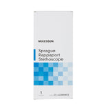 McKesson Sprague Stethoscope Black 2-Tube 16 Inch Tube Double Sided Chestpiece (761428_EA) 1/EA