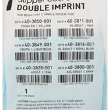 McKesson Terries™ Slipper Socks Unisex Child Double Tread Single Patient Use Light Blue (558993_PR) 1/PR