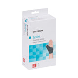 McKesson Wrist Brace with Thumb Spica Thumb Spica Nylon / Aluminum / Neoprene / Polyester / Spandex / Acrylic Left or Right Hand Black One Size Fits Most (1159148_EA) 1/EA