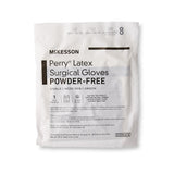 McKesson Perry® Surgical Glove Size 8 Sterile Latex Standard Cuff Length Smooth Brown Not Chemo Approved (1044732_BX) 50/BX