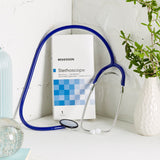 McKesson General Exam Stethoscope Royal Blue 1-Tube 21 Inch Tube Single Sided Chestpiece (363738_EA) 1/EA