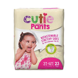 Cutie Pants® Female Toddler Training Pants Size 3T to 4T Disposable Heavy Absorbency (831580_CS) 92/CS