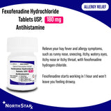NorthStar Allergy Relief 180 mg Strength Tablet 30 per Bottle (1158260_BT) 1/BT