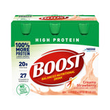 Boost® High Protein Oral Supplement Creamy Strawberry Flavor Liquid 8 oz. Bottle (1178448_PK) 6/PK