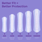 Always® Discreet Bladder Control Pad 9.4 Inch Length Light Absorbency Super Absorbent Core Size 3 (928408_PK) 30/PK