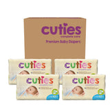 Cuties® Complete Care Unisex Baby Diaper Newborn Disposable Heavy Absorbency (706277_CS) 4/CS