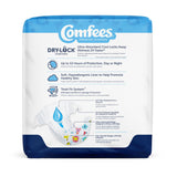 Comfees® Unisex Baby Diaper Size 4 Disposable Moderate Absorbency (907033_CS) 124/CS