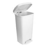 McKesson Trash Can 52 Quart / 13 gal. White Plastic Rectangular (1223698_EA) 1/EA