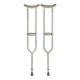 McKesson Bariatric Underarm Crutches Adult 5 Foot 2 Inch to 5 Foot 10 Inch User Height Steel Frame 500 lbs. Weight Capacity (1076181_PR) 1/PR