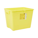 McKesson Prevent® Chemotherapy Waste Container Yellow Base 13-1/2 H X 17-3/10 W X 13 L Inch Vertical Entry 8 Gallon (854427_EA) 1/EA
