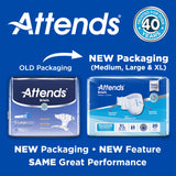 Attends® Unisex Incontinence Brief X-Large Disposable Heavy Absorbency (959160_CS) 60/CS