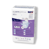 Seni® Active Super Plus Unisex Adult Absorbent Underwear Pull On with Tear Away Seams Medium Disposable Heavy Absorbency (1163859_CS) 80/CS