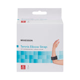 McKesson Elbow Support Strap One Size Fits Most Hook and Loop with D Ring Tennis / Golf Left or Right Elbow Up to 18 Inch Circumference Black (1159089_EA) 1/EA