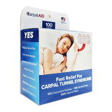 Carpal AID® Patch Hand-Based Carpal Tunnel Support Plastic Left or Right Hand Clear One Size Fits Most (1254009_PK) 100/PK