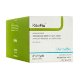 RiteFix™ Water Resistant Dressing Retention Tape with Liner White 6 Inch X 11 Yard Nonwoven NonSterile (939644_BX) 1/BX