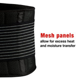 Ace™ Back Support One Size Fits Most Hook and Loop Closure Up to 48 Inch Waist Circumference Adult (1084238_BX) 12/BX