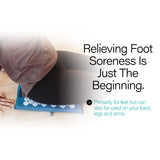 Kanjo Acupressure Foot Mat Sapphire / White Cotton-Linen Fabric / Memory Foam / Plastic 14 X 16 Inch (1236437_EA) 1/EA